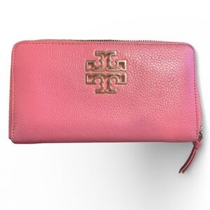 Tory Burch Pink Leather Brittyn Wallet